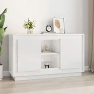 Detailed information about the product Sideboard High Gloss White 102x35x60 cm Engineered Wood