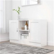 Detailed information about the product Sideboard High Gloss White 120x30.5x70 Cm Engineered Wood.