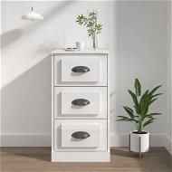 Detailed information about the product Sideboard High Gloss White 36x35.5x67.5 cm Engineered Wood