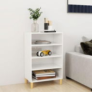 Detailed information about the product Sideboard High Gloss White 57x35x90 Cm Engineered Wood