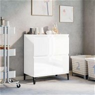 Detailed information about the product Sideboard High Gloss White 60x35x70 Cm Engineered Wood