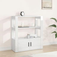 Detailed information about the product Sideboard High Gloss White 80x30x90 Cm Engineered Wood