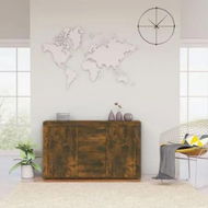 Detailed information about the product Sideboard Smoked Oak 120x36x69 cm Engineered Wood