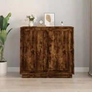 Detailed information about the product Sideboard Smoked Oak 80x34x75 cm Engineered Wood