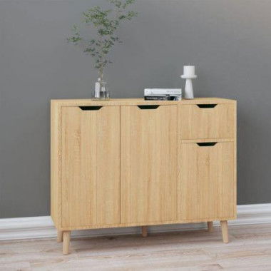 Sideboard Sonoma Oak 90x30x72 Cm Engineered Wood