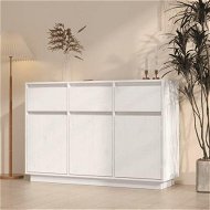 Detailed information about the product Sideboard White 110x34x75 cm Solid Wood Pine