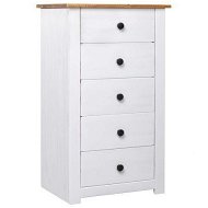 Detailed information about the product Sideboard White 46x40x89 Cm Pine Panama Range