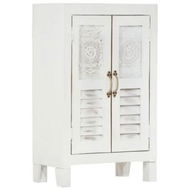 Detailed information about the product Sideboard White 55x30x90 cm Solid Wood Acacia