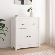 Detailed information about the product Sideboard White 70x35x80 Cm Solid Wood Pine