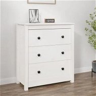 Detailed information about the product Sideboard White 70x35x80 cm Solid Wood Pine