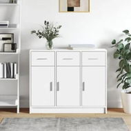 Detailed information about the product Sideboard White 91x28x75 cm Engineered Wood