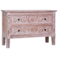 Detailed information about the product Sideboard With 2 Drawers 90x30x60 Cm Solid Mahogany Wood