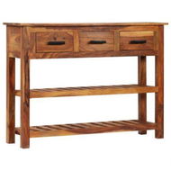 Detailed information about the product Sideboard With 3 Drawers 110x30x80 Cm Solid Wood Acacia