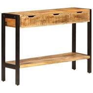 Detailed information about the product Sideboard With 3 Drawers 110x35x75 Cm Solid Mango Wood