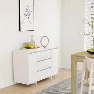 Detailed information about the product Sideboard with 3 Drawers White 120x41x75 cm Engineered Wood