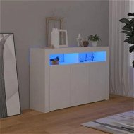 Detailed information about the product Sideboard with LED Lights White 115.5x30x75 cm