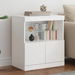 Sideboard with LED Lights White 60x37x67 cm. Available at Crazy Sales for $119.95