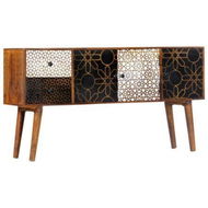 Detailed information about the product Sideboard With Printed Pattern 130x30x70 Cm Solid Mango Wood