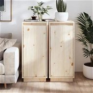Detailed information about the product Sideboards 2 pcs 31.5x34x75 cm Solid Wood Pine