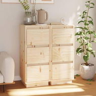 Detailed information about the product Sideboards 2 Pcs 32x34x75 Cm Solid Wood Pine