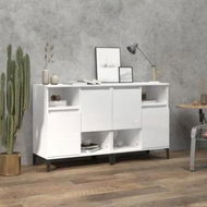 Detailed information about the product Sideboards 2 pcs High Gloss White 60x35x70 cm Engineered Wood