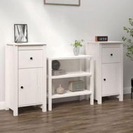 Detailed information about the product Sideboards 2 Pcs White 40x35x80 Cm Solid Wood Pine