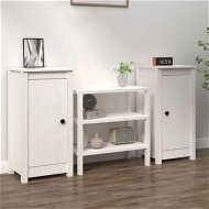 Detailed information about the product Sideboards 2 pcs White 40x35x80 cm Solid Wood Pine