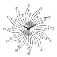 Detailed information about the product Silent Crystal Metal Wall Clock Home Art Decor Diameter 32cm