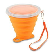 Detailed information about the product Silica Gel 270ML Folding Water Cup Heat Resistance With Cover Strap