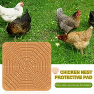 Detailed information about the product Silicone Chicken Coop Mats Nesting Box Liners Washable Reusable For Eggs Bedding Pads Color Brown