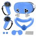 Silicone Cover Set for Meta Quest 3s Accessories,VR Protective Set for Oculus Quest 3s with Face Cover, VR Shell, Controller Grip, Joystick Caps(Blue). Available at Crazy Sales for $29.95