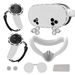 Silicone Cover Set for Meta Quest 3s Accessories,VR Protective Set for Oculus Quest 3s with Face Cover,VR Shell,Controller Grip,Joystick Caps(White Grey). Available at Crazy Sales for $29.95