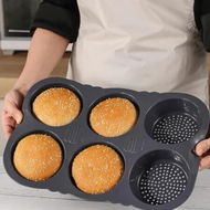 Detailed information about the product Silicone Hamburger Bread Mould for Homemade Bread, Burger Buns, and Muffins (10 cm Diameter)