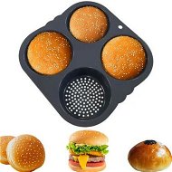 Detailed information about the product Silicone Hamburger Bun Mold 4 Cavity Loaf Pan Non Stick Baking Pannon-stick Pan Baking tool