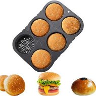 Detailed information about the product Silicone Hamburger Bun Mold 6 Cavity Loaf Pan Non Stick Baking Pannon-stick Pan Baking tool