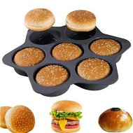 Detailed information about the product Silicone Hamburger Bun Mold 7 Cavity Loaf Pan Non Stick Baking Pannon-stick Pan Baking tool