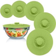 Detailed information about the product Silicone Lids,Set Of 5 Lids For Bowls, Pots, Casseroles,Green
