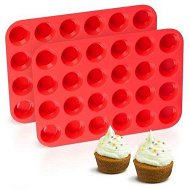 Detailed information about the product Silicone Muffin Pan Mini 24 Cups Cupcake Pan,Nonstick Silicone Baking Pan 2 Pack