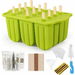 Silicone Popsicles Molds,Ice Pop Cream Mold Set Homemade Popsicle Maker For Kids with 50pcs Sticks(Green). Available at Crazy Sales for $19.99