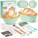 Silicone Sourdough Breads Baking Supplies,Sourdough Starter Kit,Banneton Bread Proofing Basket Set with 9Inch Round & 10Inch val,Artisan Bread Baking Tools. Available at Crazy Sales for $34.95