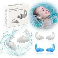 Detailed information about the product Silicone Waterproof Swimming Noise Cancelling Sleep Earplug2 Pairs