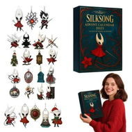 Detailed information about the product Silksong Advent Calendar 2025, 24 Days Christmas Countdown Calendar with 2D Acrylic Hollow Knight Tree Ornaments, Keychain Pendant Collection