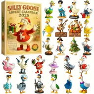 Detailed information about the product Silly Goose 2025 2026Advent Calendar 24DAYS Christmas TREE Collectable Blind Box 2D Flat Acrylic Ornament Countdown Christmas Gift