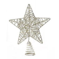 Detailed information about the product Silver Glittered 3D Tree Top Star with Warm White LED Lights and Timer for Christmas Tree Decoration and Holiday Seasonal DÃ©cor, 8 x 10 Inch
