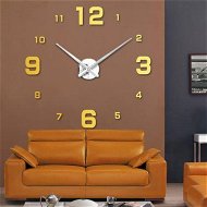 Detailed information about the product Simple Digits Wall Clock Sticker Set Creative DIY Mirror Effect Acrylic Glass Decal Home Removable Decoration Golden