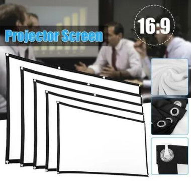 Simple Projection Screen For Home Movies - 100inches, 16:9 Scale, White