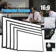 Detailed information about the product Simple Projection Screen For Home Movies - 100inches, 16:9 Scale, White