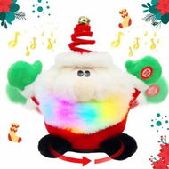 Detailed information about the product Singing Dancing Light up Christmas Father Interactive Toy Santa Claus Animated Plush Toy Gift for Kids