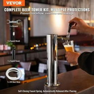 Detailed information about the product Single Faucet Draft Beer Tower Dispenser Stainless Steel Keg Beer Tower