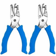 Detailed information about the product Single Hole Punch 6mm Paper Hole Puncher for Crafts,One Hole Puncher with Blue Soft Grip Handle,Handheld Circle Punch (2 Pack)